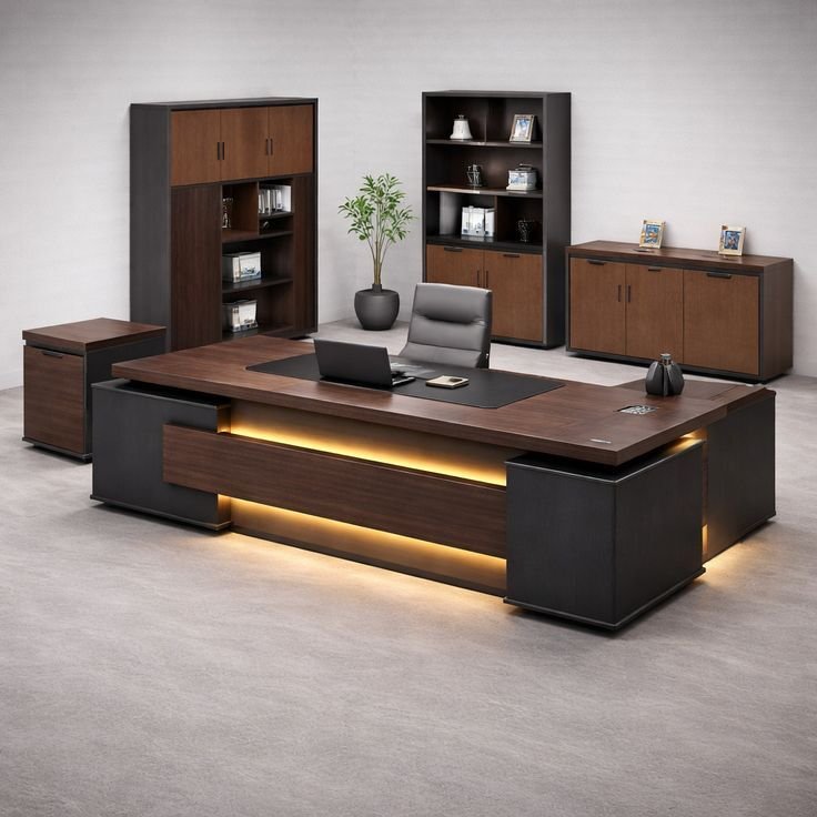 001 مكتب مديرمصنع من الخشب mdf - الصورة 1